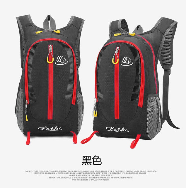 Waterproof Unisex Nylon Backpack 20L Portable Outdoor Travel Hiking Cycling Climbing Sport Bags Ultralight Nylon Backpack