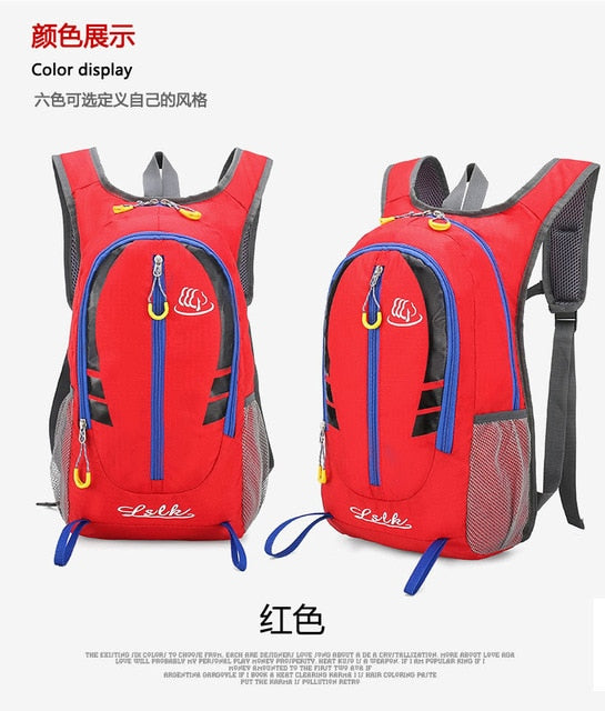 Waterproof Unisex Nylon Backpack 20L Portable Outdoor Travel Hiking Cycling Climbing Sport Bags Ultralight Nylon Backpack