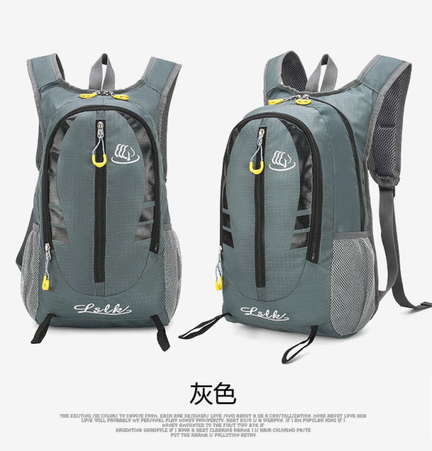 Waterproof Unisex Nylon Backpack 20L Portable Outdoor Travel Hiking Cycling Climbing Sport Bags Ultralight Nylon Backpack