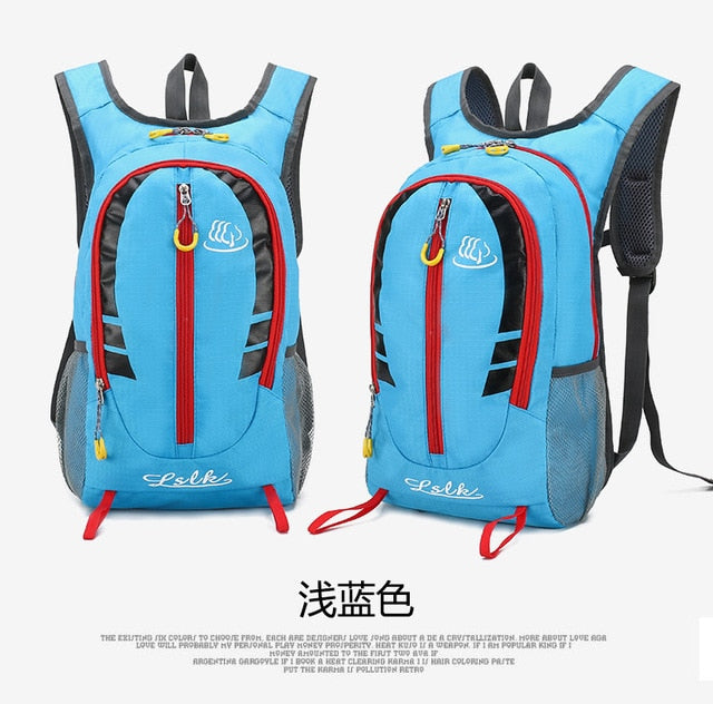 Waterproof Unisex Nylon Backpack 20L Portable Outdoor Travel Hiking Cycling Climbing Sport Bags Ultralight Nylon Backpack