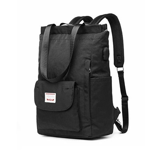Waterproof Stylish Laptop Backpack women 13 13.3 14 15 15.6 inch  Korean Fashion Oxford Canvas USB College Back pack bag female