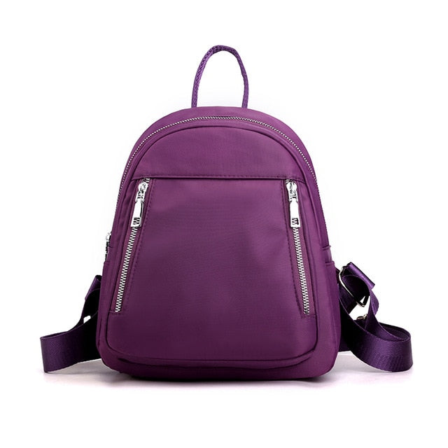Casual Oxford Backpack Women Travel Waterproof Nylon School Bags for Teenage Girls High Quality Fashion Tote Shoulder Packbag