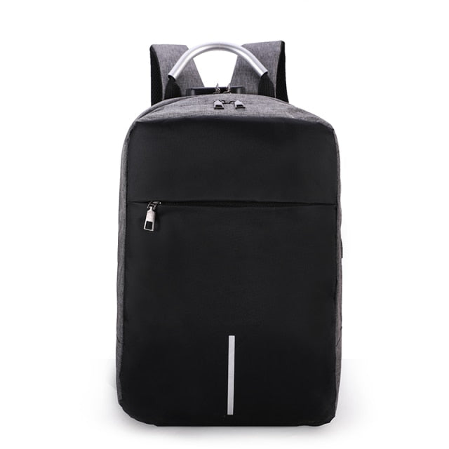 Laptop Backpack Men USB Charging 15.6 Inch Computer Notebook Anti-theft Business Travel School Bag Casual Oxford Female Mochila