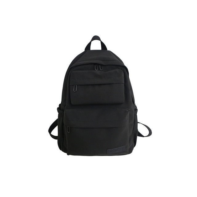 HOCODO New Waterproof Nylon Women Backpack 2020 Solid Color Casual Backpack For Teenagers Women Large Capacity Ladies Schoolbag