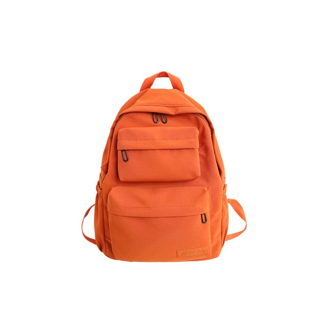 HOCODO New Waterproof Nylon Women Backpack 2020 Solid Color Casual Backpack For Teenagers Women Large Capacity Ladies Schoolbag