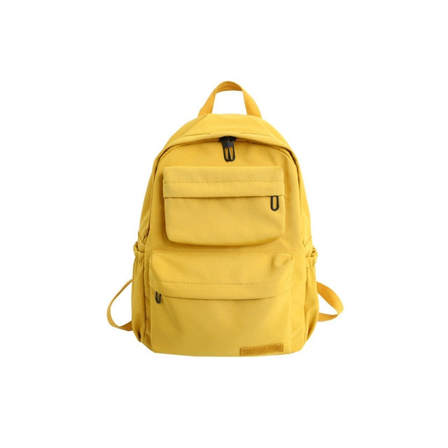 HOCODO New Waterproof Nylon Women Backpack 2020 Solid Color Casual Backpack For Teenagers Women Large Capacity Ladies Schoolbag