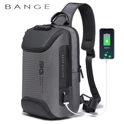 Xiaomi New Fashion casual Outdoor travel crossbody shoulder bag USB charging  Men's chest bag Anti-theft Scratch resistant
