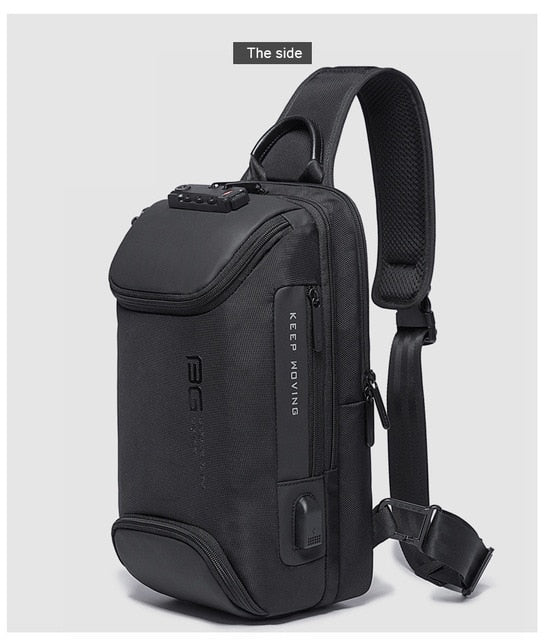 Xiaomi New Fashion casual Outdoor travel crossbody shoulder bag USB charging  Men's chest bag Anti-theft Scratch resistant