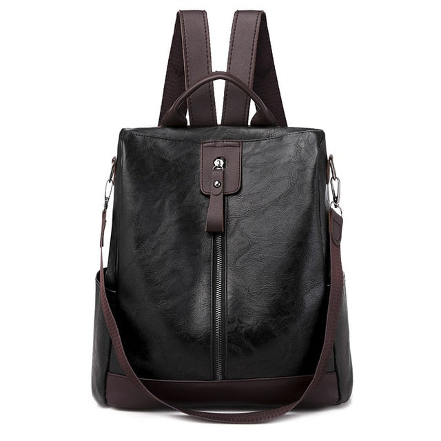 2020 New Multifunction Backpack Women Leather Backpack Large Capacity School Bags for Girls Fashion Female Bagpack Mochila
