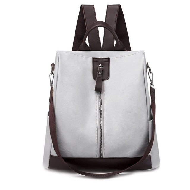2020 New Multifunction Backpack Women Leather Backpack Large Capacity School Bags for Girls Fashion Female Bagpack Mochila