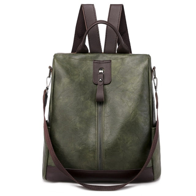 2020 New Multifunction Backpack Women Leather Backpack Large Capacity School Bags for Girls Fashion Female Bagpack Mochila