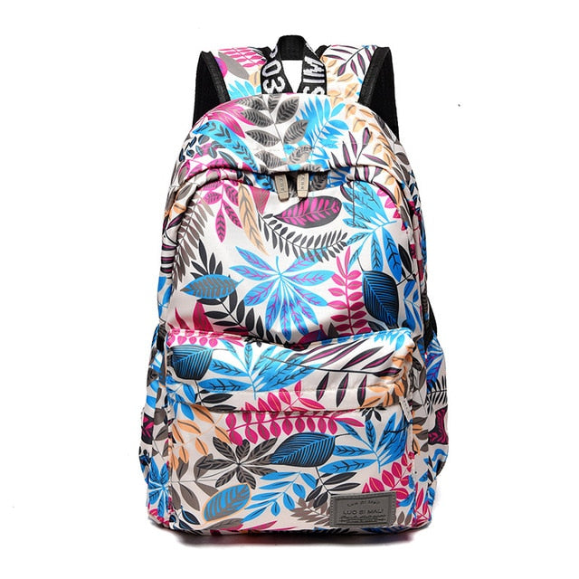 Print Hawaii Style Brand 2021 Backpacks For School Teenagers Girls Bags Fashion Women Travel Back Pack