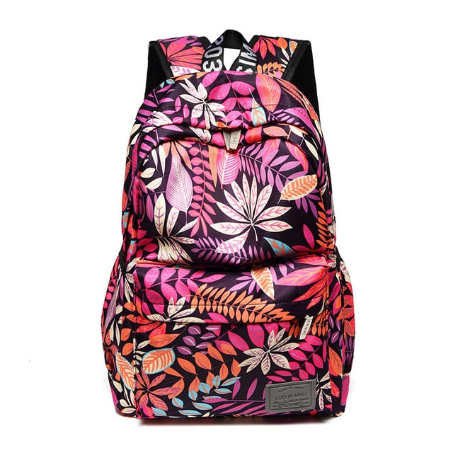 Print Hawaii Style Brand 2021 Backpacks For School Teenagers Girls Bags Fashion Women Travel Back Pack