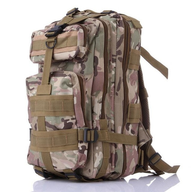 3P Tactical Backpack Military Molle Army Bag Outdoor Hiking Camping Rucksack Traveling Shoulder Bag About 30L