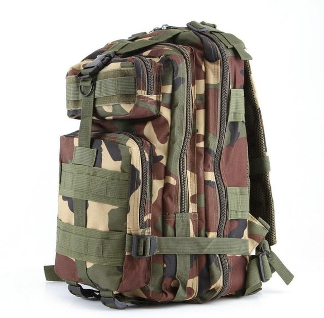 3P Tactical Backpack Military Molle Army Bag Outdoor Hiking Camping Rucksack Traveling Shoulder Bag About 30L