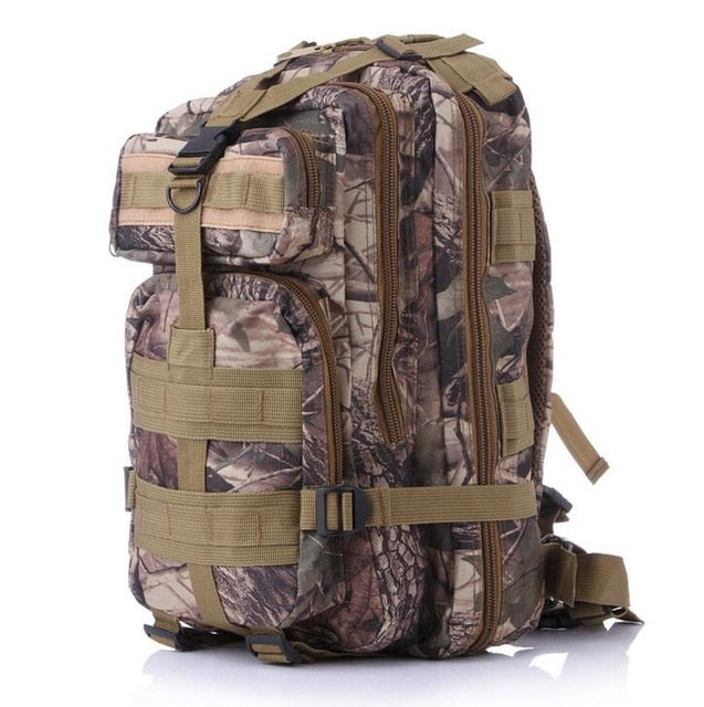 3P Tactical Backpack Military Molle Army Bag Outdoor Hiking Camping Rucksack Traveling Shoulder Bag About 30L