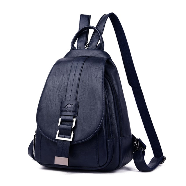 Genuine Brand Travel Backpack Women Soft Leather Shoulder Bags For Women 2021 Designer School Bags For Teenage Girls Mochilas