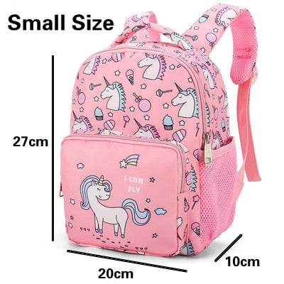 Girl School Bags Child Pink Purple Printing Backpack Kindergarten Cute Girls Children's Schoolbag Waterproof Kids Dropshipping