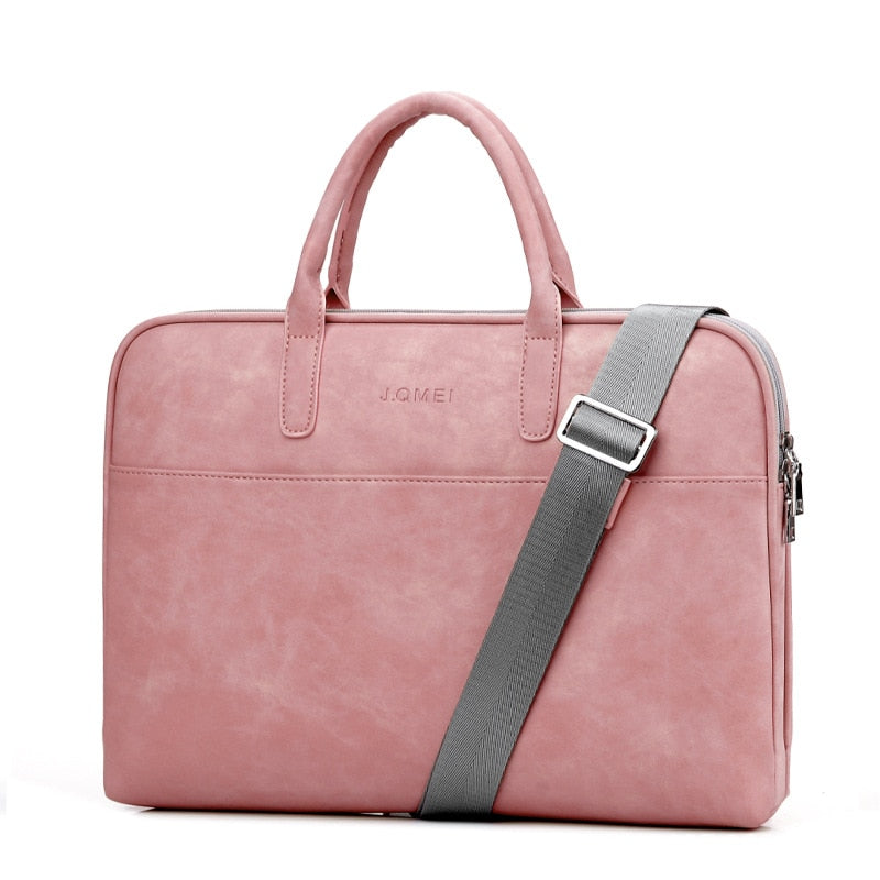 Fashion PU Leather Laptop bags for women 14 15 15.6 17.3 inch for macbook air 13 inch casual portable waterproof  Notebook bag